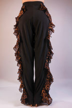 Leopard Ruffle Trousers