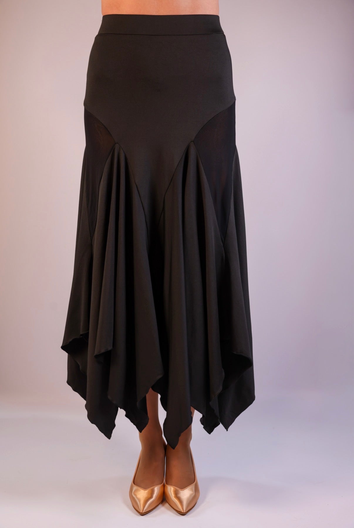 Handkerchief Skirt - Midnight Black