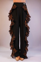 Leopard Ruffle Trousers