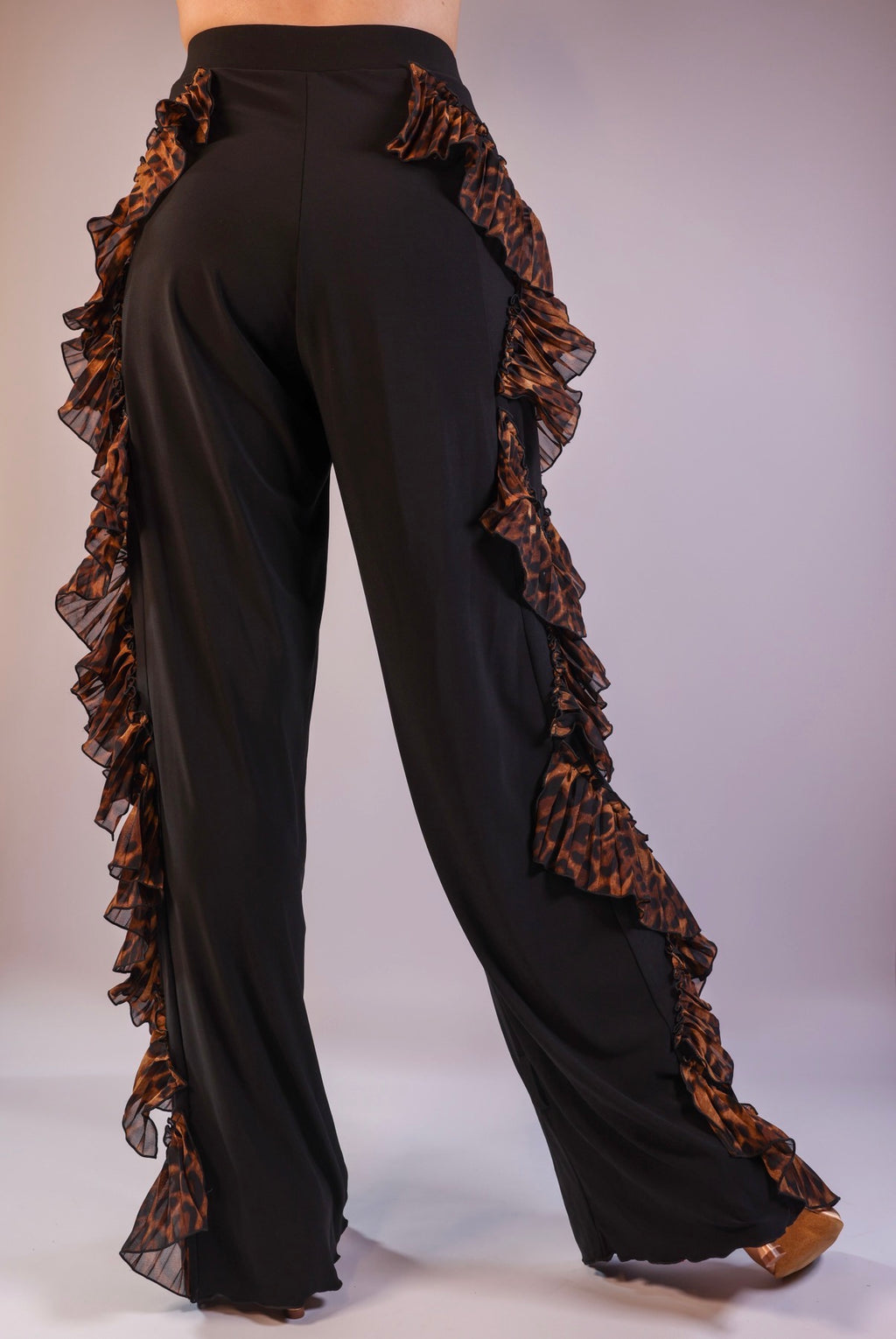 Leopard Ruffle Trousers