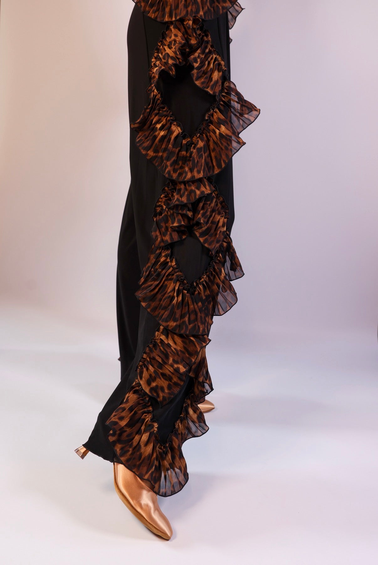 Leopard Ruffle Trousers