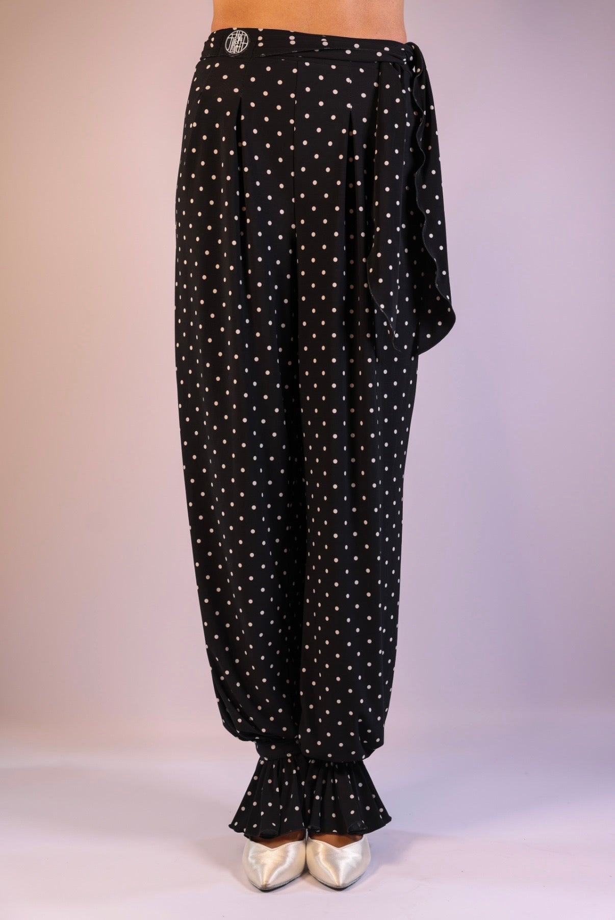 Stretch Trousers - Polka Dot