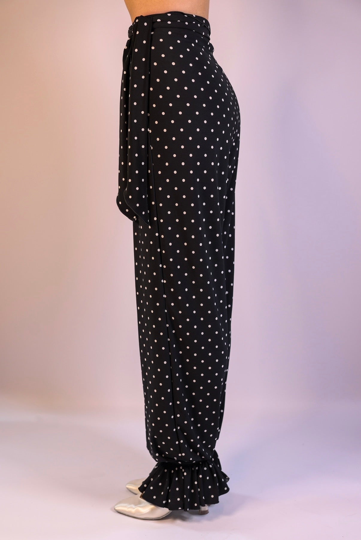 Stretch Trousers - Polka Dot