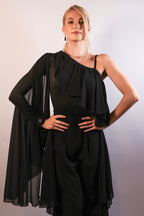 One-Shoulder Bodysuit - Midnight Black