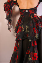Floral Print Peplum Dress