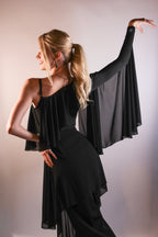 One-Shoulder Bodysuit - Midnight Black